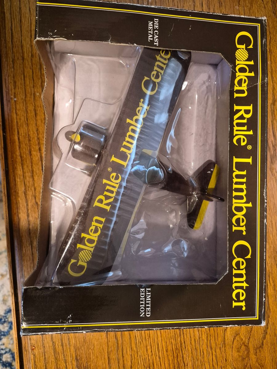 Vintage 1932 Stearman Bi-Plane Bank First Edition