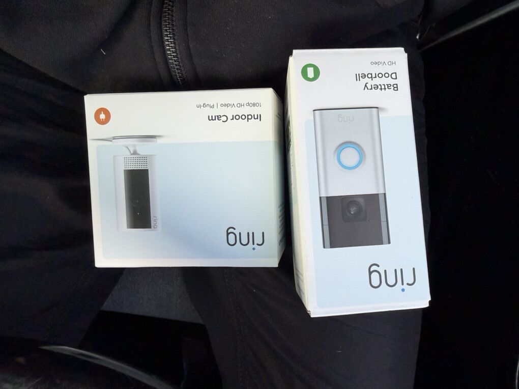 Ring Doorbell And Indoor Camera Package