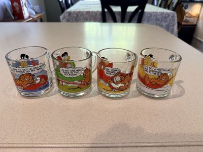 McDonalds Garfield Mugs from 1978