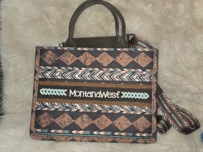 Montana West Southwestern Aztec Print Mini Tote Bag Crossbody W/ Adjustable Strap