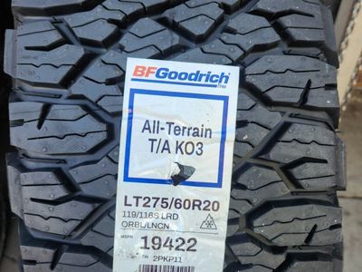 275/60r20 bfgoodrich all terrain Ko3