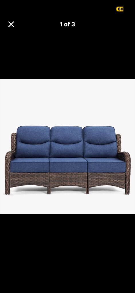 Outdoor Furniture Wicker Sofa