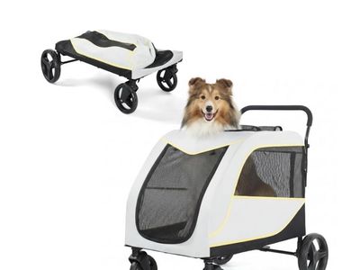 Garvee Heavy-Duty Large Pet Stroller and Bike Trailer WG-204 - 176 lbs Capacity