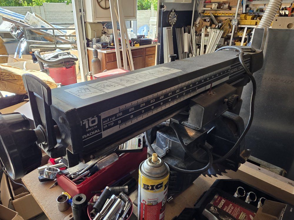Sears Craftsman 10-inch Radial Arm Saw - Vintage Woodworking Power Tool