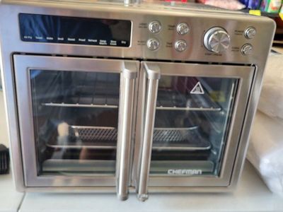 Chefman 10-in-1 Stainless Steel French Door Toaster Oven Air Fryer, 26 Qt. Capacity