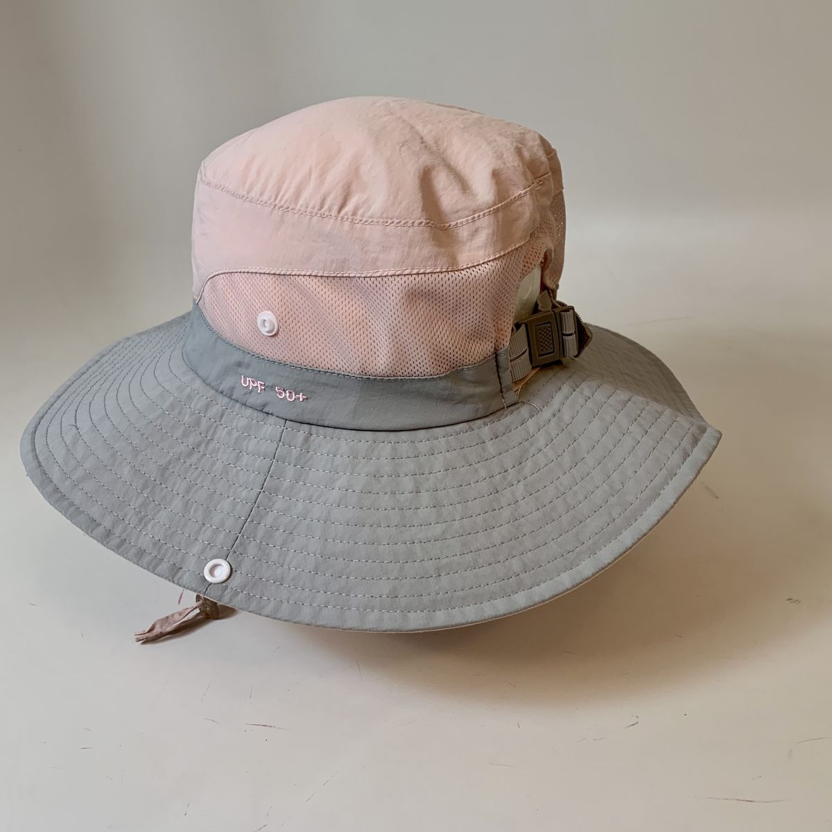 Small Size Wide Brim Sun Hat With Ponytail Hole