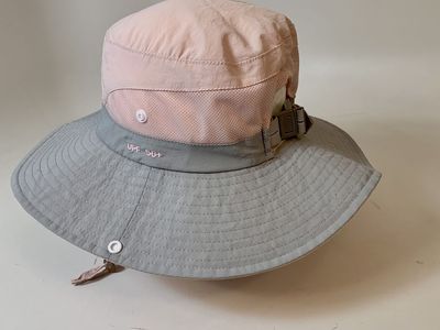 Small Size Wide Brim Sun Hat With Ponytail Hole