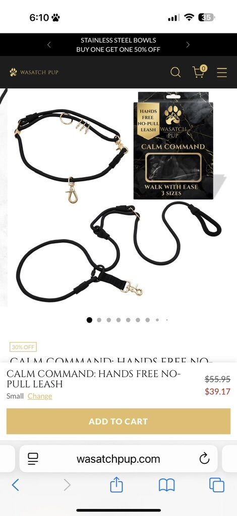 No Pull Calm Comand Leash!  Works On any Dog!