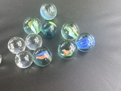 Assorted Glass Marbles - Classic Game Pieces