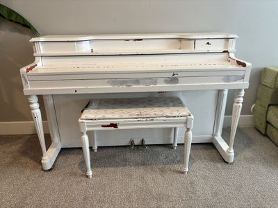 Winter & Company Upright Piano - White, Est. 1899, New York, NY