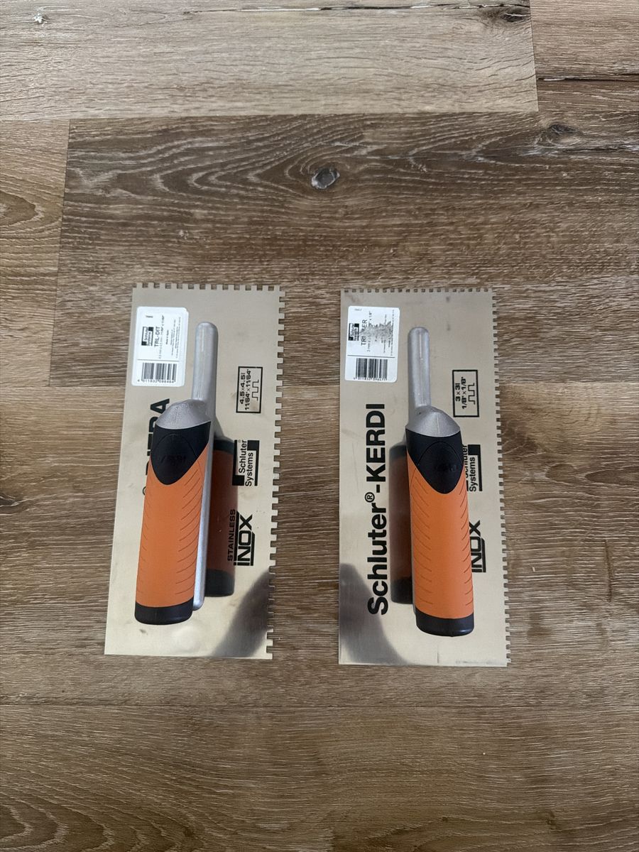 Schluter Systems Kerdi Stainless Steel Inox Notched Trowels Set of 2