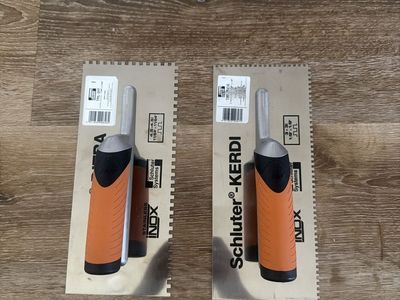 Schluter Systems Kerdi Stainless Steel Inox Notched Trowels Set of 2