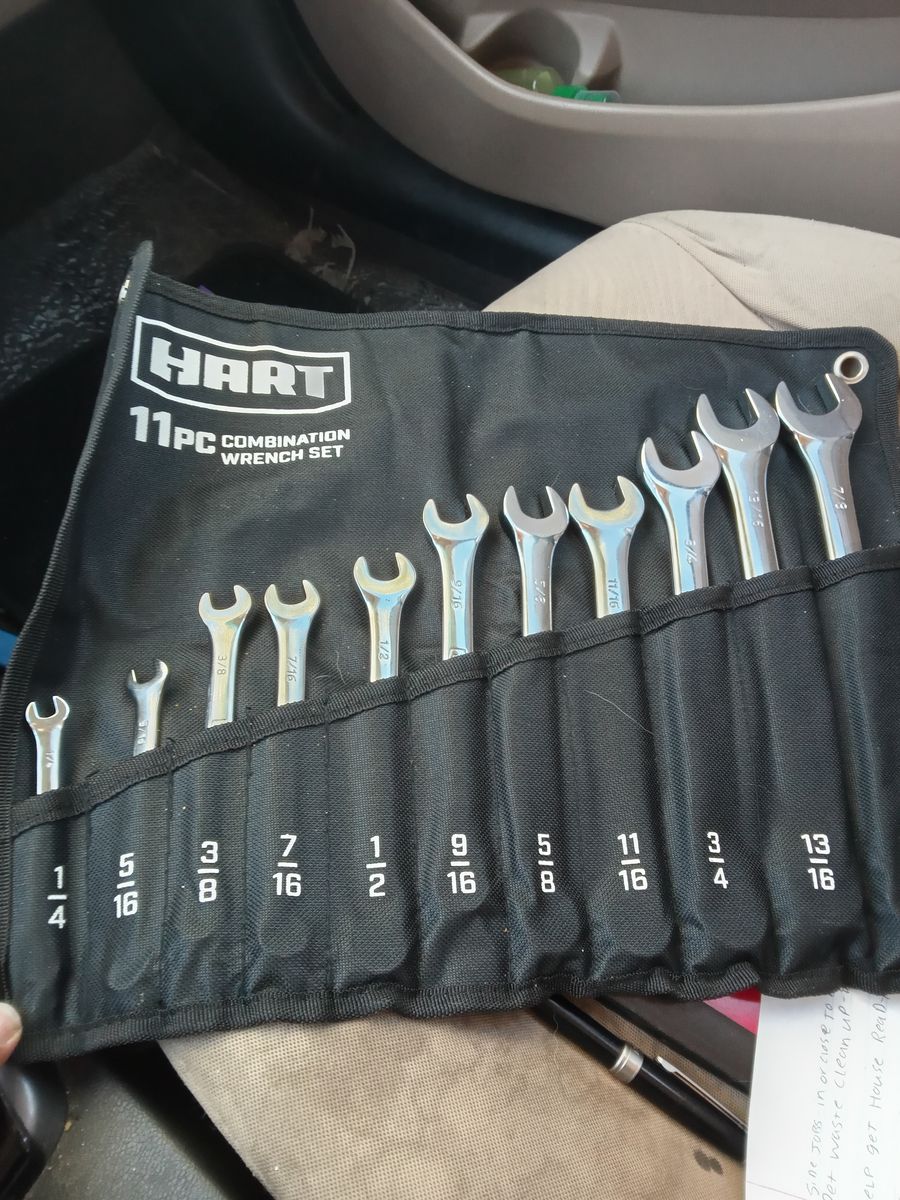 Hart 11pc sae combination wrench set