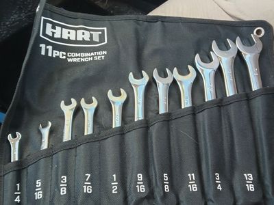 Hart 11pc sae combination wrench set