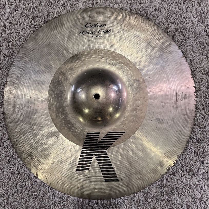18" Zildjian K Custom Hybrid crash cymbal