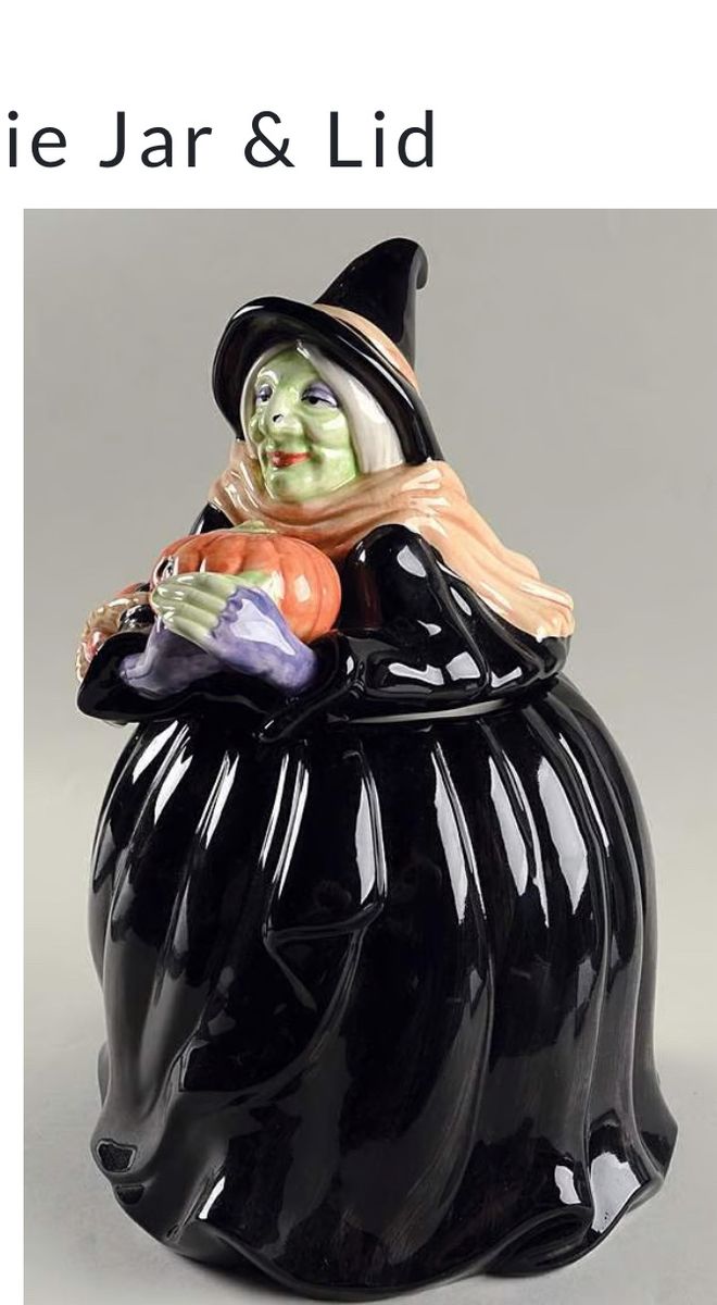 Halloween witch cookie jar Rare Fritz&Floyd