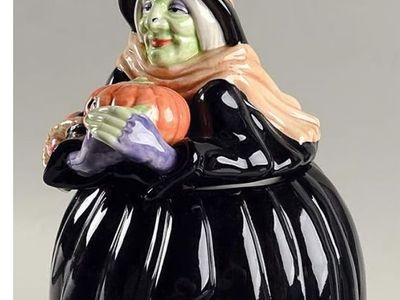 Halloween witch cookie jar Rare Fritz&Floyd