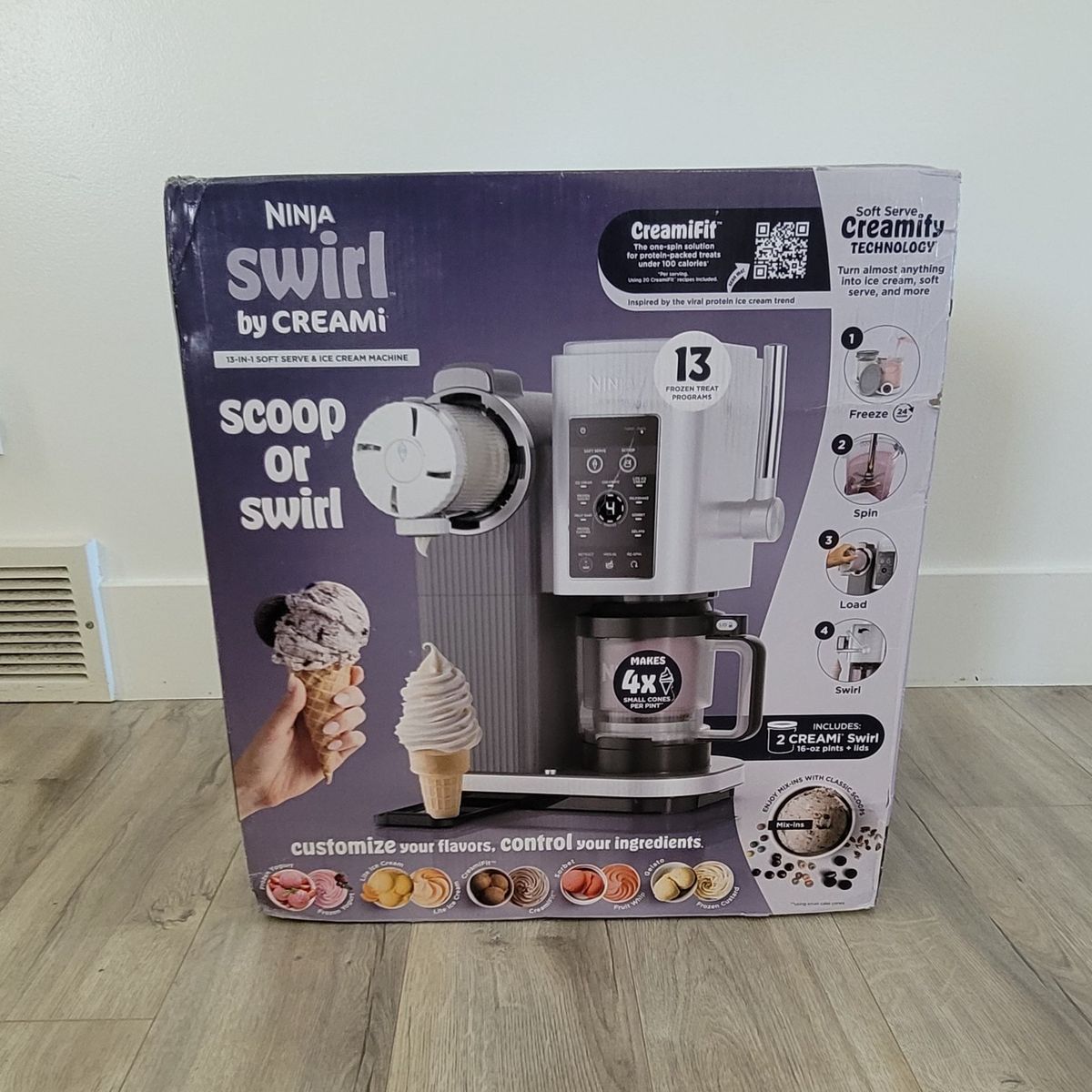 NEW-Ninja Creami Scoop or Swirl Ice Cream Maker