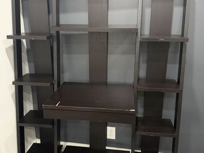Desk with shelves