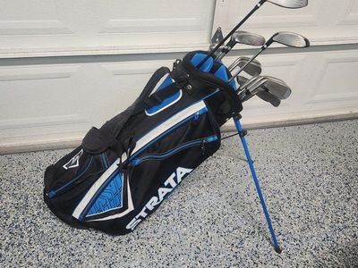 Strata Golf Club Set with Bag - Full Set for Men's Right-Handed Players