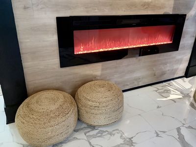 NEW Pair of Woven Jute Poufs