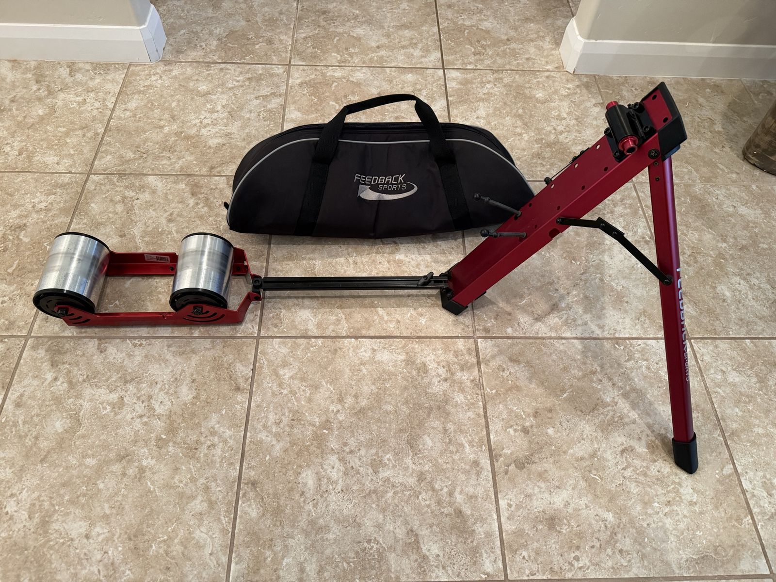 Feedback Sports Omnium Portable Bike Trainer with Carrying Bag