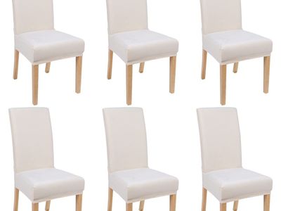 New Velvet Stretch Dining Room Chair Covers Set of 6, Soft Removable Washable Chair Slipcovers