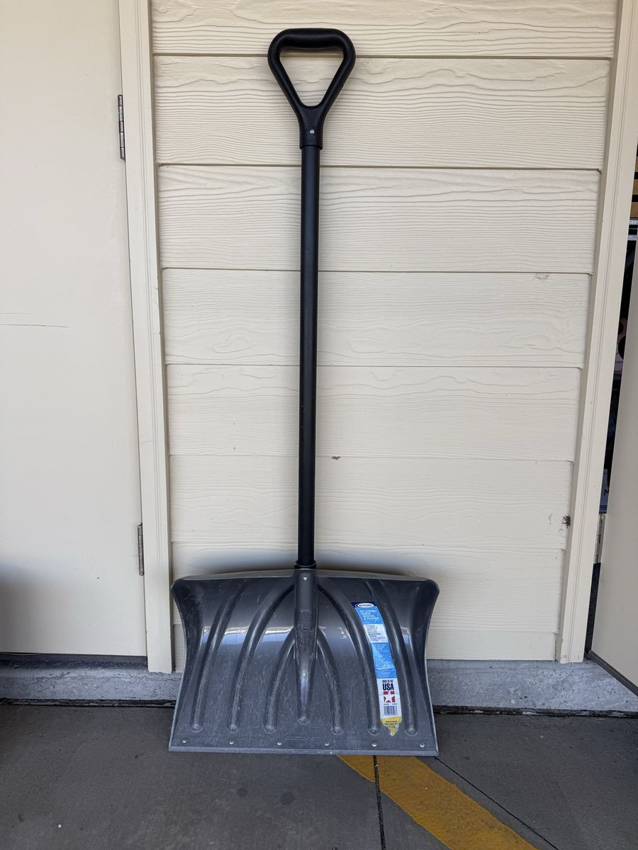 TWO New True Temper Ergonomic Handle Snow Shovels