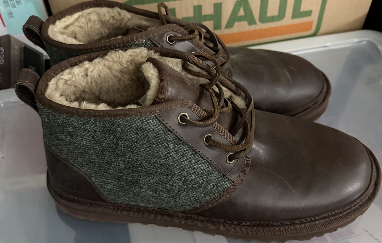 NEW UGG NEUMEL WOOLRICH/LEATHER MEN BOOTS SIZE 13