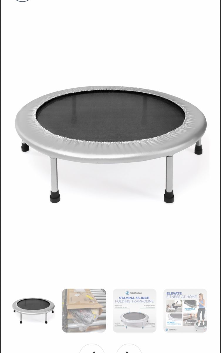 Stamina foldable trampoline