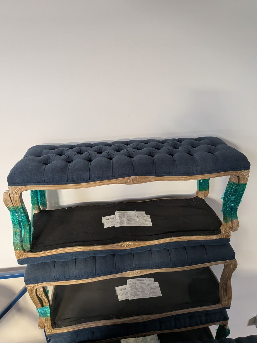 Blue Denim Bench