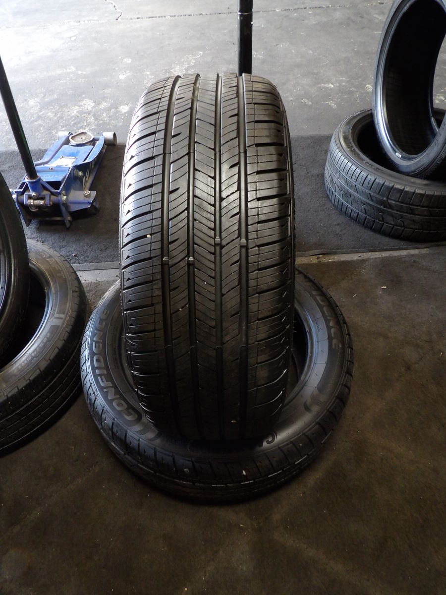 215/55R17 CALDERA CONFIDANCE A/S PAIR OF TWO USED TIRES 