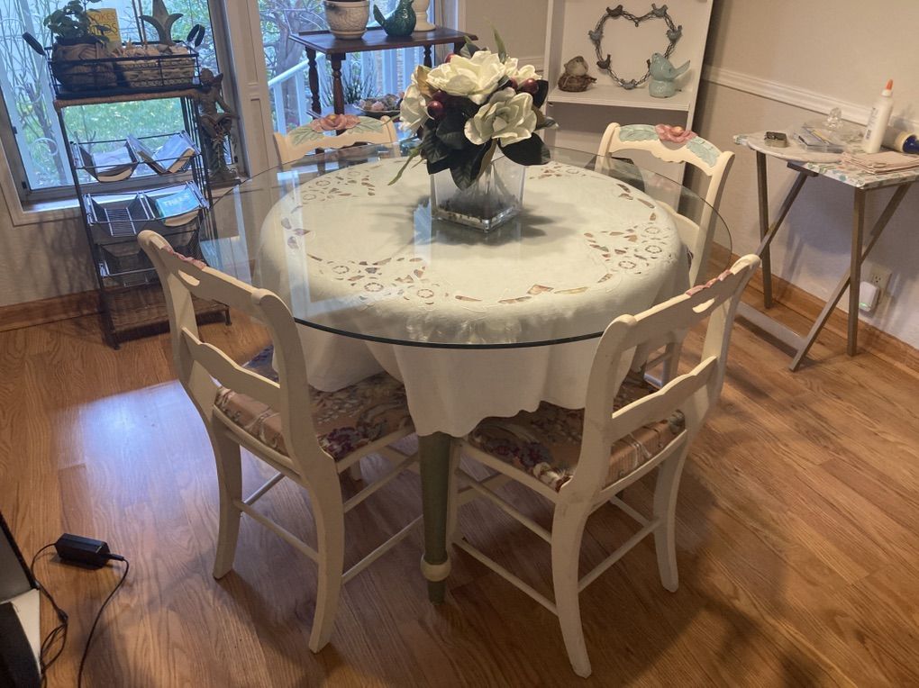 Set Of Antique Handmade Kitchen Chairs Vitage Fab