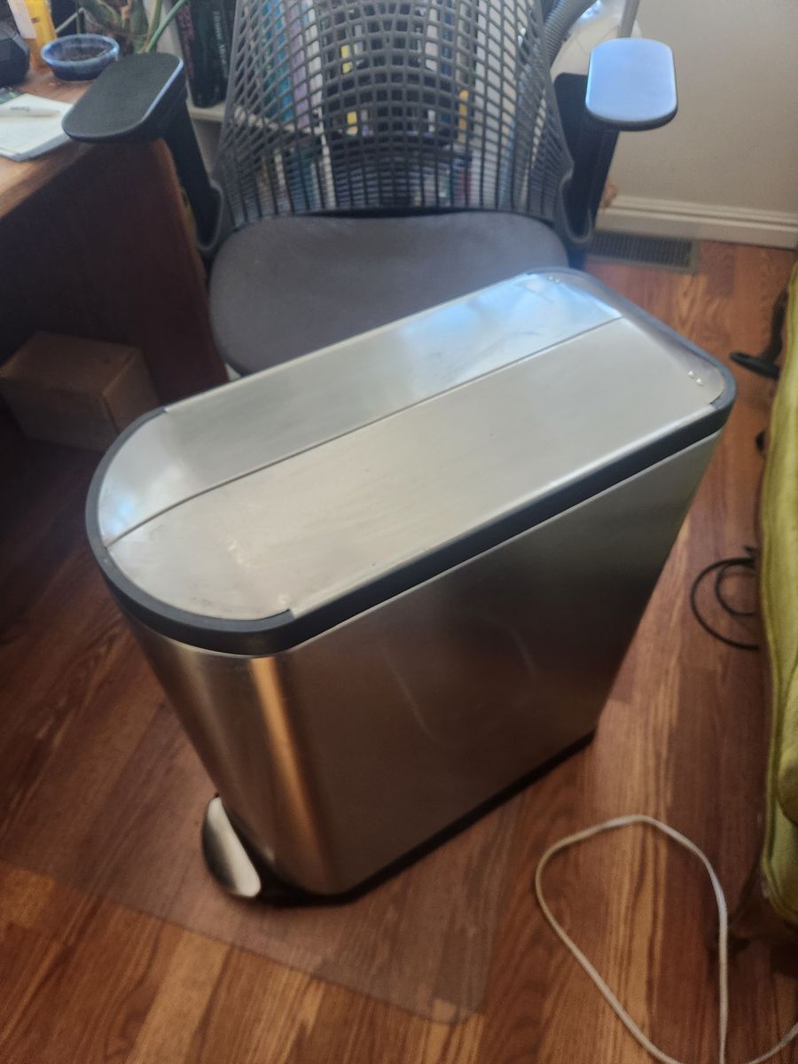 Simplehuman Butterfly Step Can 45L Trash/Recycle
