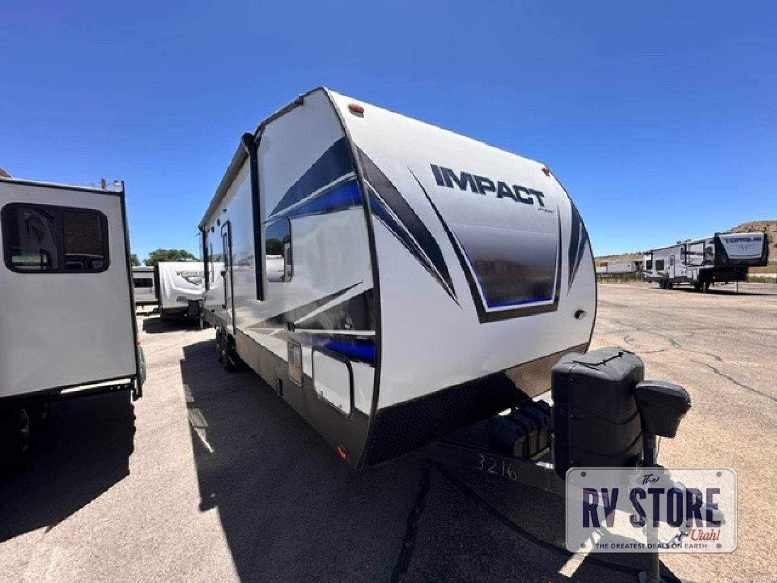 2018 Keystone RV Impact 3216 Toy Hauler Travel Trailer Front Bedroom