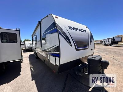 2018 Keystone RV Impact 3216 Toy Hauler Travel Trailer Front Bedroom