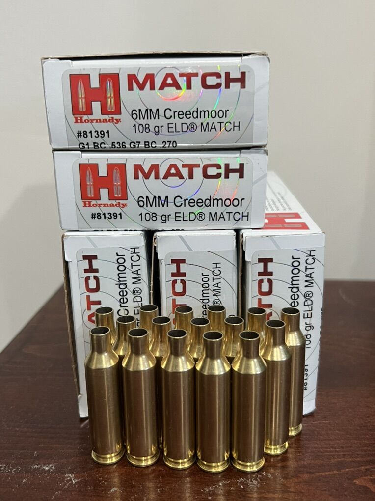 6mm Creedmoor brass