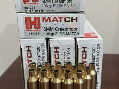 6mm Creedmoor brass