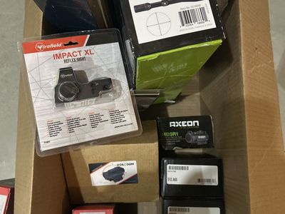 Assorted Optics Scopes Sights Red Dots Etc