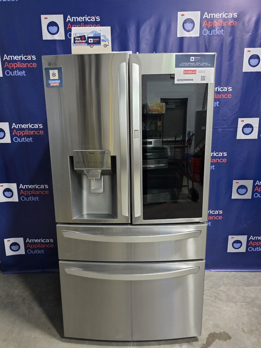 LG Smart Counter-Depth MAX 4-Door French Door Refrigerator with Mirror InstaView, 36-Inch Wide, 22.5 Cu. Ft.