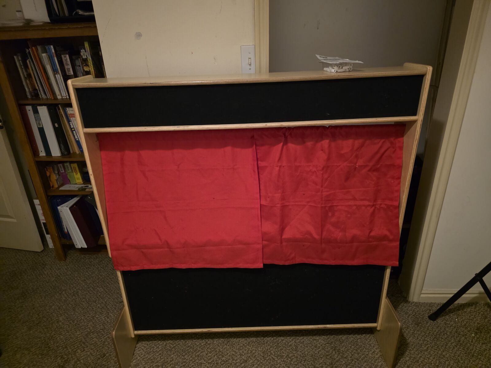 Puppet theater with puppets