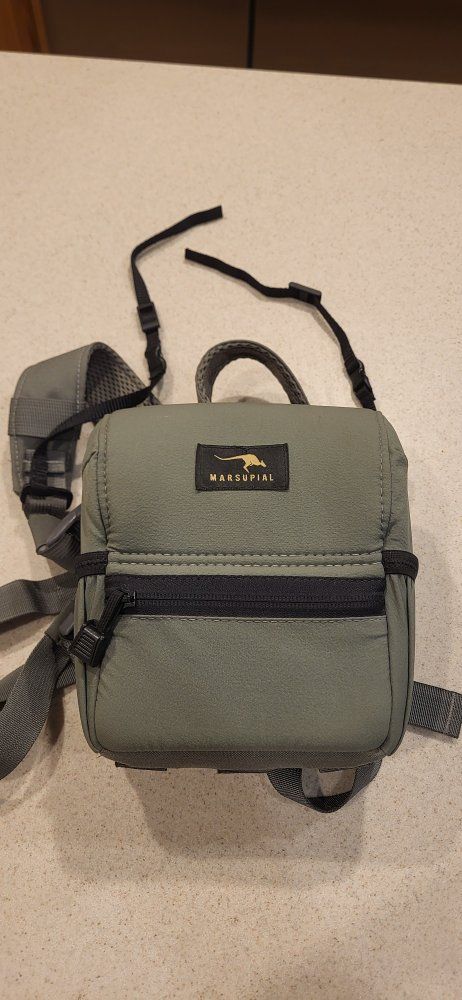 Marsupial Gear Binocular Harness Pack with Straps, Olive Green, Outdoor Hunting/Hiking
