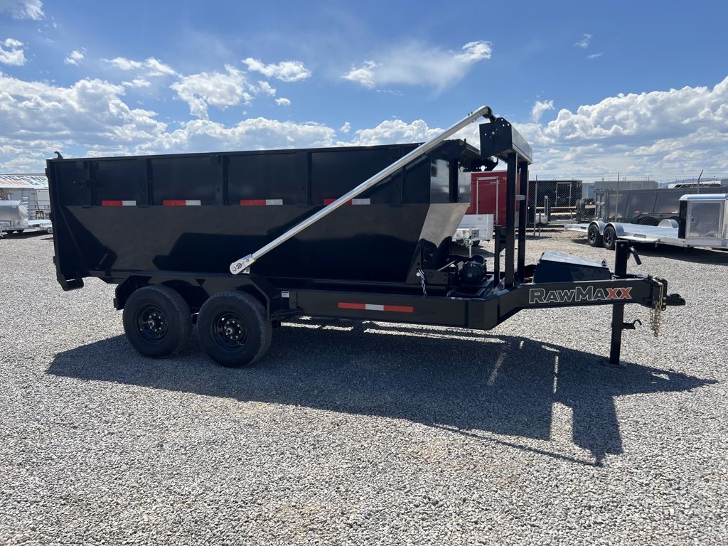 2026 RawMaxx RDX Roll Off Scissor Lift Dump Traile