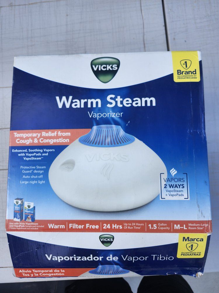 Vicks warm steam vaporizer