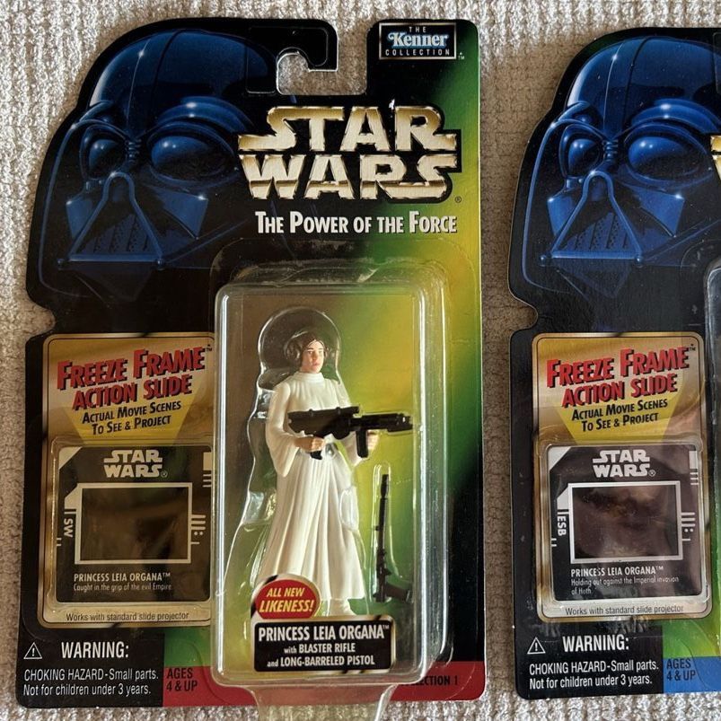 Star Wars Princess Leia Organa Action Figure Power of the Force Freeze Frame Slide Kenner 1998