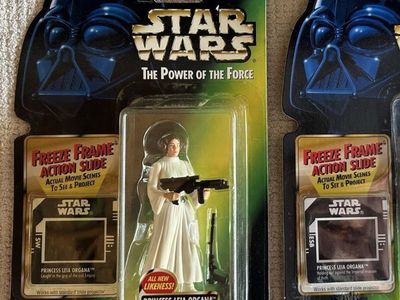 Star Wars Princess Leia Organa Action Figure Power of the Force Freeze Frame Slide Kenner 1998