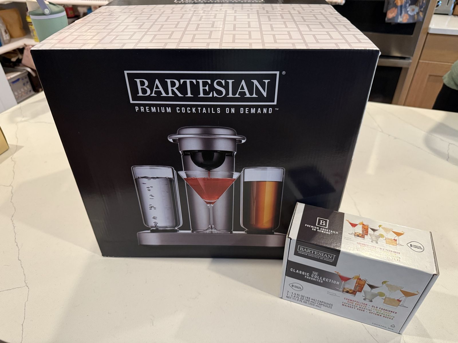 Bartesian Premium Cocktail Machine Model 55300G with Classic Collection Favorites