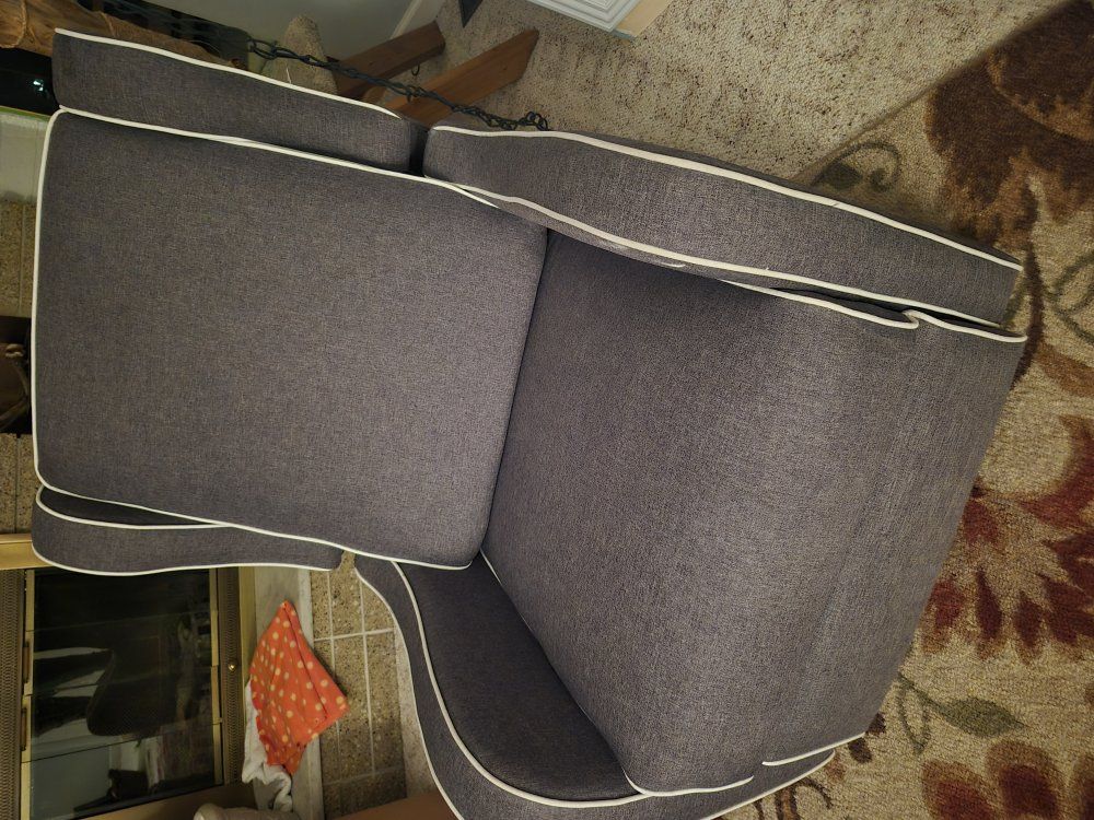 Gray armchair