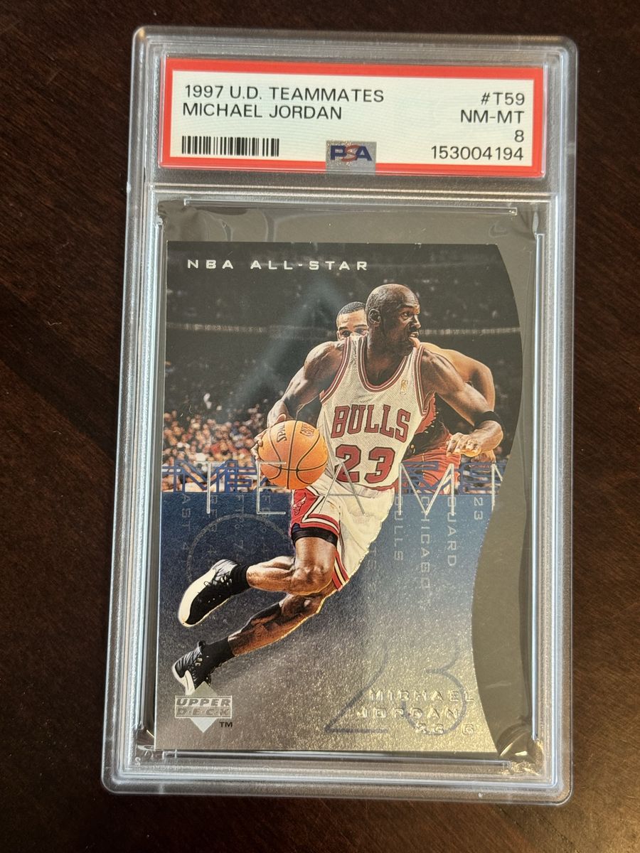 1997 Upper Deck Teammates Michael Jordan #T59 PSA 8 NM-MT