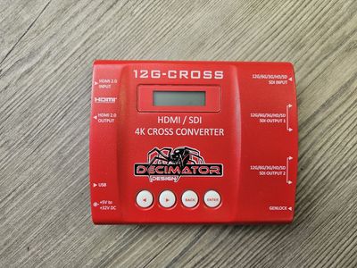 Decimator 12G-CROSS 4K HDMI/SDI Cross Converter with Scaling and Frame Rate Converter